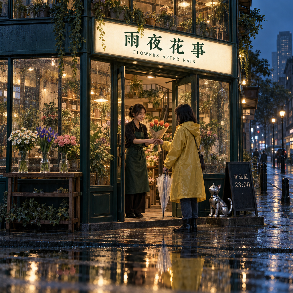 花店 · GPT Image2.5 Sunburst